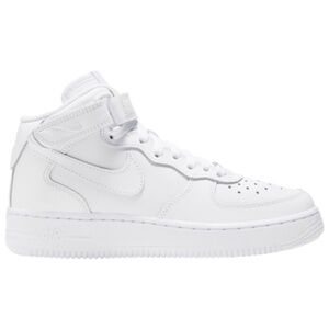 NIKE 'Air Force 1' Triple White EasyOn Mid Top Sneakers